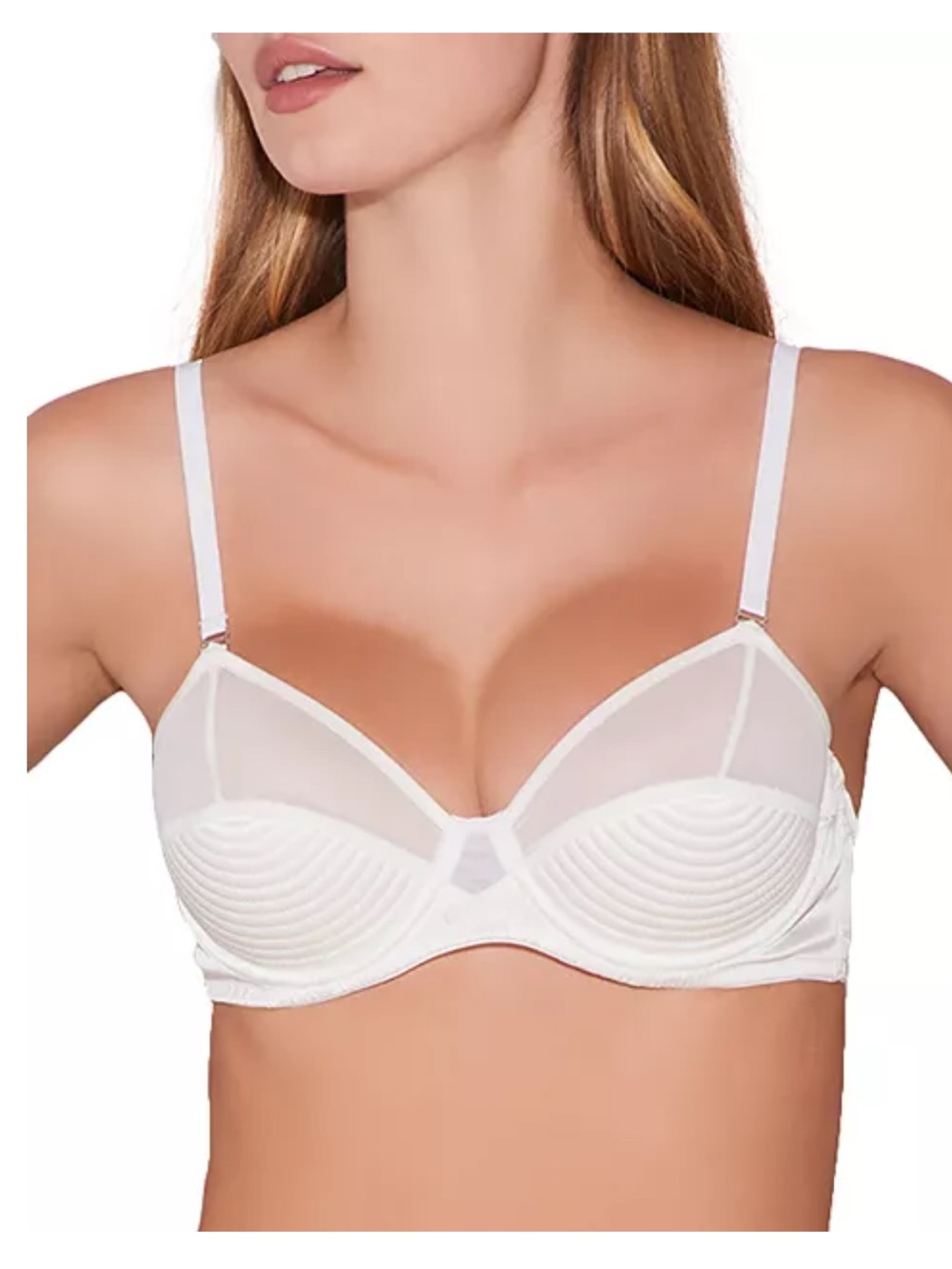 Fleur du Mal Mesh Too Stitched Bra 36DD